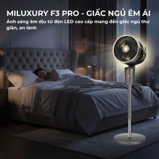 Quạt Đối Lưu Điều Khiển Giọng Nói AI MILUXURY F3 PRO– Công Nghệ Hiện Đại, Tiện Ích Vượt Trội