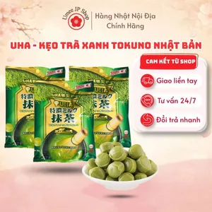 Kẹo sữa UHA vị Matcha Tokuno Nhật Bản 58g - Hàng Nội Địa Chính Hãng