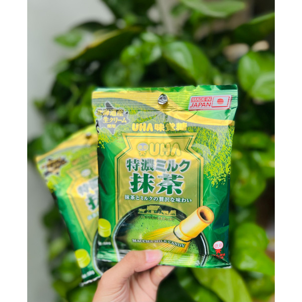 Kẹo sữa UHA vị Matcha Tokuno Nhật Bản 58g - Hàng Nội Địa Chính Hãng