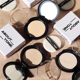 Phấn Phủ Nén Siêu Mịn Kiềm Dầu About Tone Sebum Powder Pact 8g