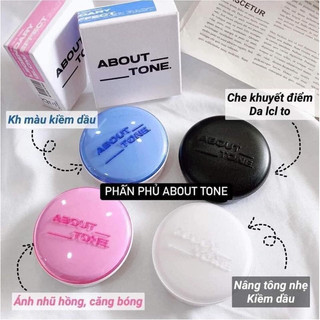 Phấn Phủ Nén Siêu Mịn Kiềm Dầu About Tone Sebum Powder Pact 8g