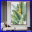 Tranh Tàu Lá Chuối Nghệ Thuật 3D Tráng Gương Cao Cấp – Tranh Treo Tường Tropical Decor Phòng Khách, Phòng Ngủ Bo Viền