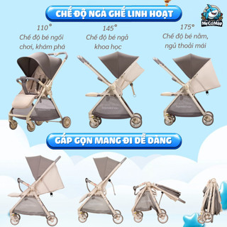 Xe Đẩy Gấp Gọn Chính Hãng Baobaohao A12, Xe Đẩy 2 Chiều Gọn Nhẹ, Ngả Lưng Linh Hoạt, Bánh Xe Giảm Xóc An Toàn Cho Bé