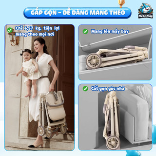 Xe Đẩy Gấp Gọn Chính Hãng Baobaohao A12, Xe Đẩy 2 Chiều Gọn Nhẹ, Ngả Lưng Linh Hoạt, Bánh Xe Giảm Xóc An Toàn Cho Bé