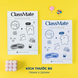 Vở Kẻ Ngang Classmate Mono 80/120Trang Giấy Chống Loá Mắt, Ăn Mực Cho Học Sinh Cấp 2, Cấp 3, Sinh Viên, Ghi Chép Dễ Dàng