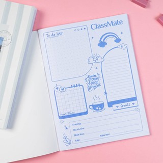 Tập 4 ôly A5 Classmate BST "Postcard" 80gsm Giấy Ăn Mực, Không Bị Thấm, Tập Học Sinh 96 Trang Bìa Cao Cấp Chống Nước