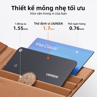 Ugreen Thiết bị theo dõi thông minh Mini cho SmartTag Chống mất