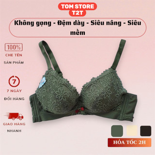 T2T Áo lót ren - Không gọng - Đệm dày - Siêu nâng - Siêu mềm - Siêu thích luôn ạ