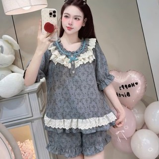[MẪU HÈ] Đồ Ngủ Nữ JUSOKA Pijama Chất Liệu Đũi Vân Mây, Bộ Đồ Ngủ Nữ Viền Ren Siêu Mềm Mịn Cao Cấp Và Thoải Mái DU27
