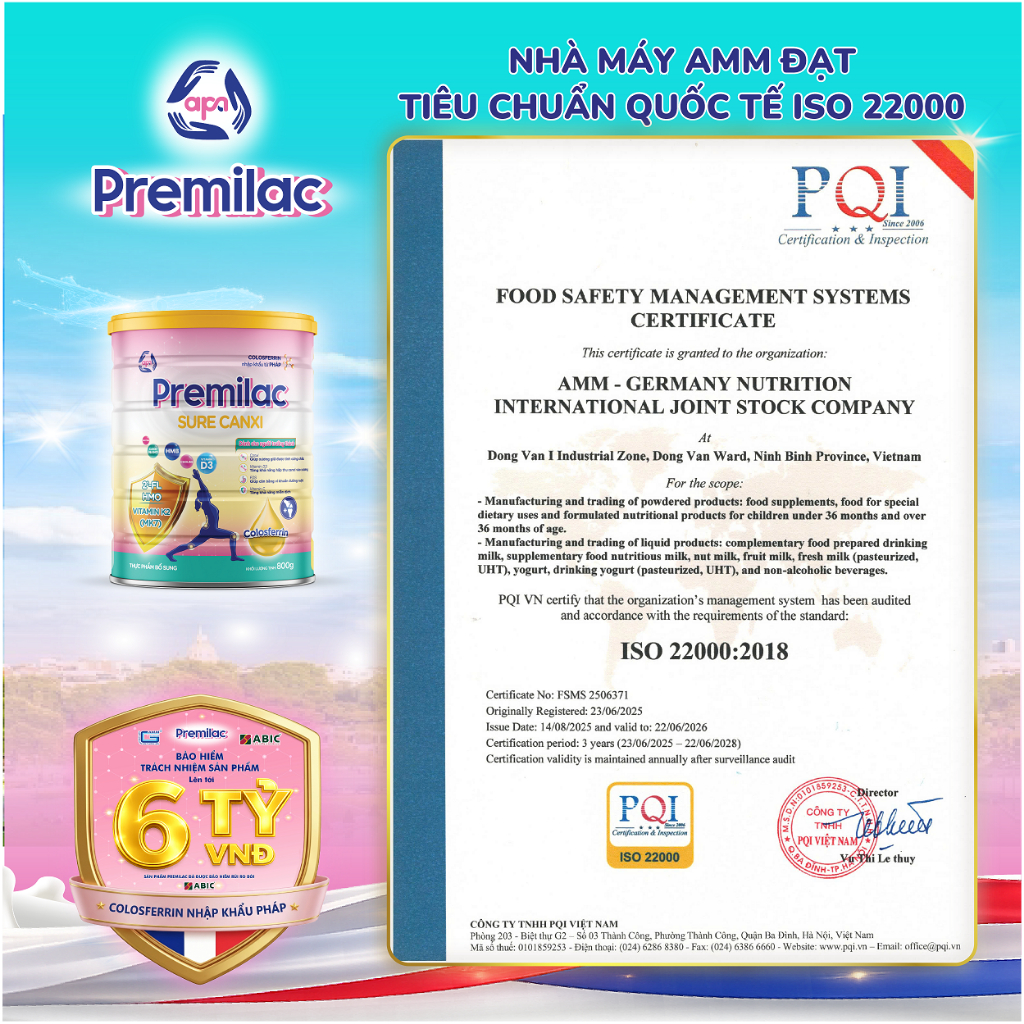 Sữa bột Premilac Grow Advance giải pháp phát triển toàn diện - 800gr