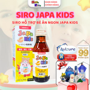 Siro JAPA KID'S Ăn Ngon Cho Bé - Chính Hãng Hỗ Trợ Bé Tăng Cân, Kích thích Ăn Ngon, Con Cao Lớn