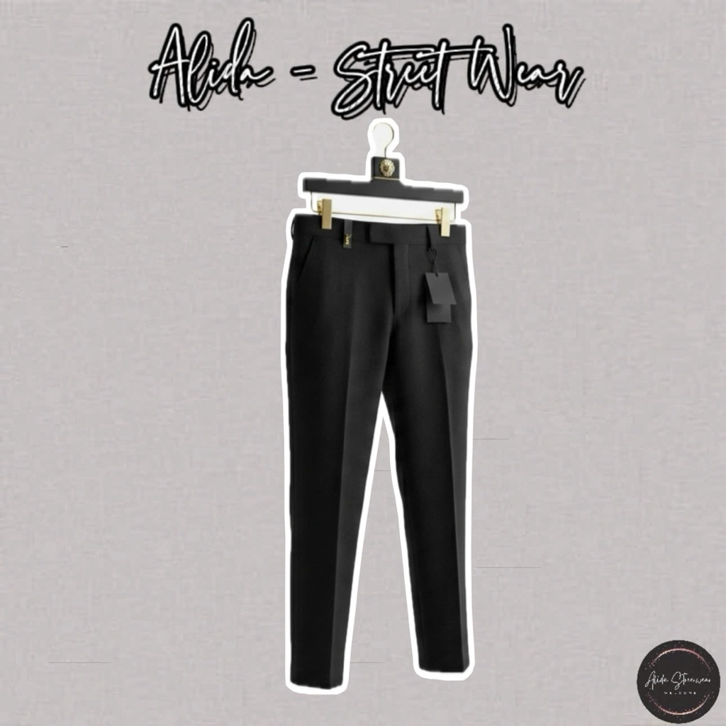 ⚡️[Hight Quality] Quần Âu Nam Nữ 1SL Trouser Black Pants - Điểm Nhấn Chữ Phối Tag Nhỏ Sang Trọng Loại 1