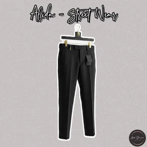 ⚡️[Hight Quality] Quần Âu Nam Nữ 1SL Trouser Black Pants - Điểm Nhấn Chữ Phối Tag Nhỏ Sang Trọng Loại 1