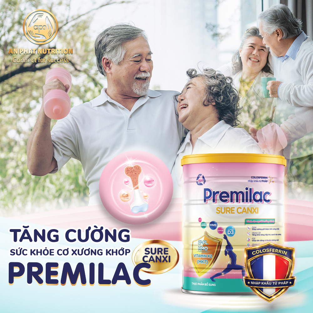 Sữa bột Premilac Sure Canxi dành cho xương chắc khỏe -800g