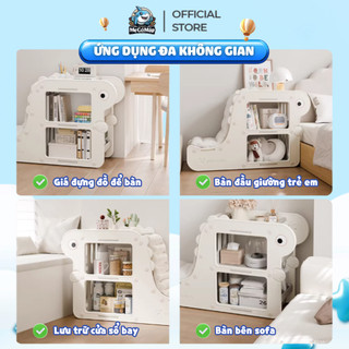[Kèm Đệm] Kệ Đồ Chơi Pakey Khủng Long Cao Cấp, Tủ Đựng Đồ Cho Bé Tích Hợp Ghế Sofa Tiện Lợi, Nhựa Nguyên Sinh An Toàn