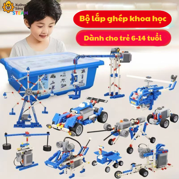Đồ Chơi Giáo Dục Đồ Chơi Phát Triển Tư Duy Khoa Học Cho Bé Lắp ghép kỹ thuật 9686