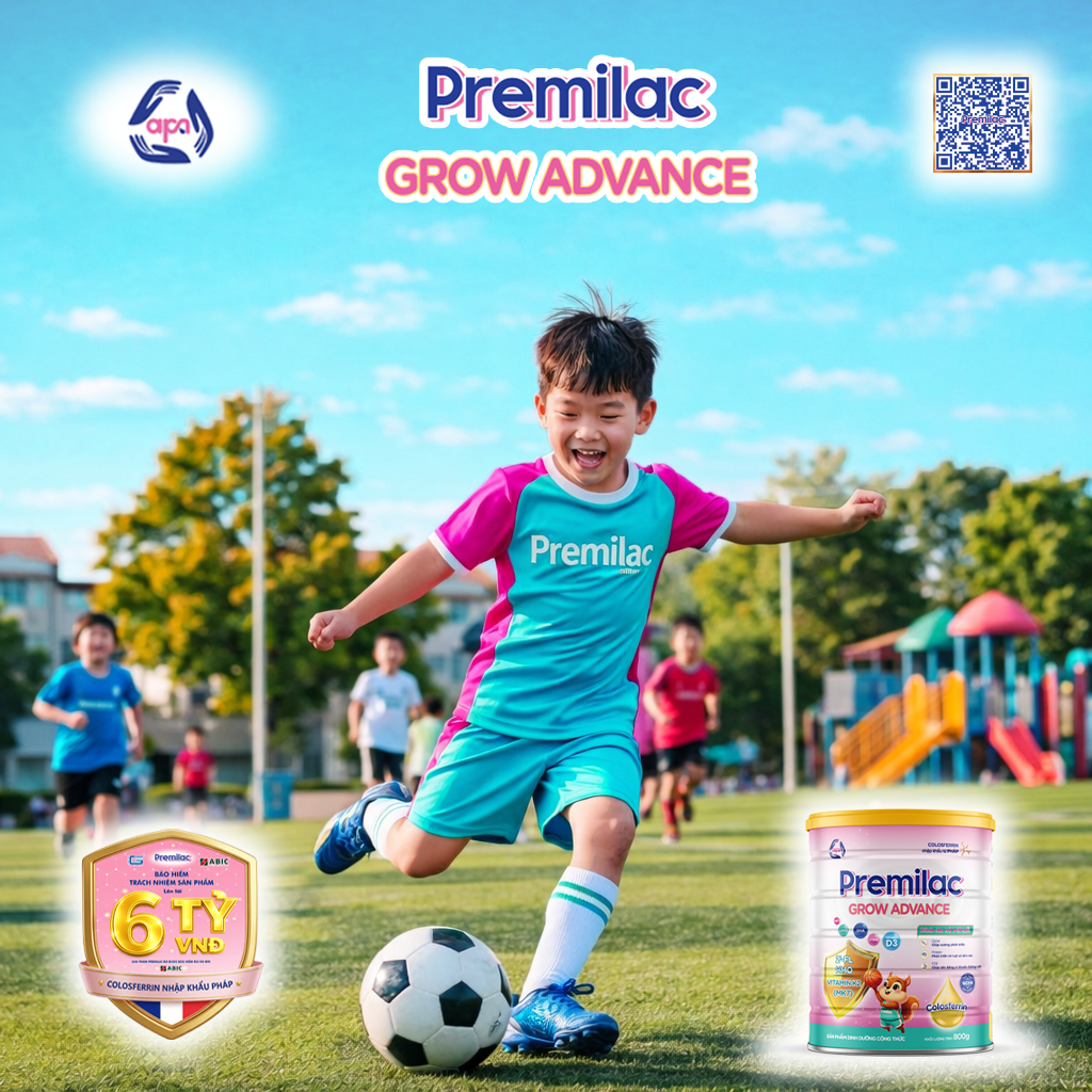 Sữa bột Premilac Grow Advance giải pháp phát triển toàn diện - 800gr