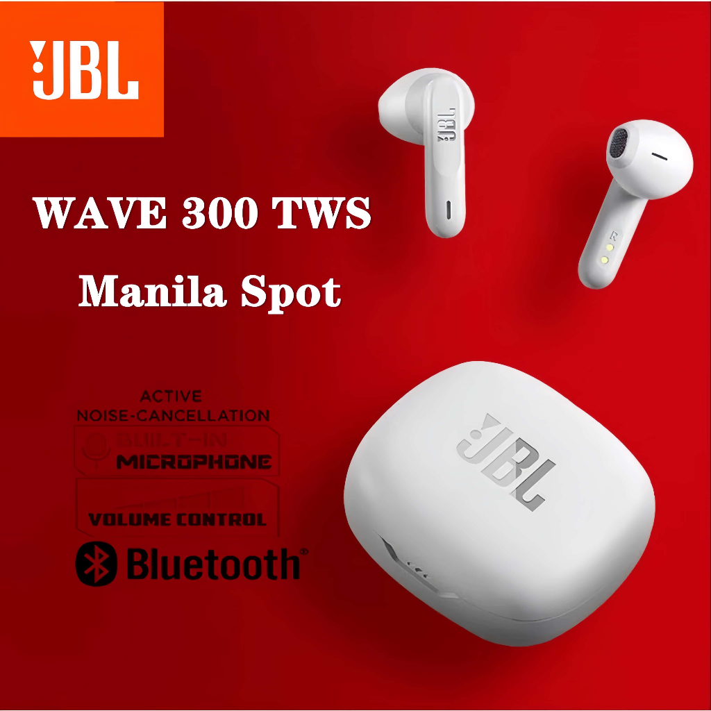 Tai nghe Bluetooth không dây thực sự JBL Wave 300TWS Tai nghe có âm thanh trầm sâu Micrô tích hợp ElBarley
