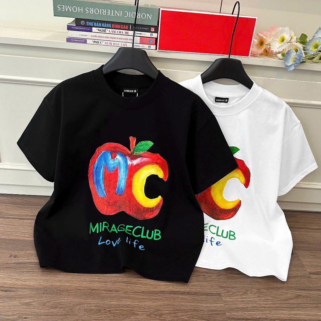 Áo Thun Boxi Quả Táo Đỏ Năng Động, Chất Cotton Mềm Mịn, Có Kèm Hình Thật.