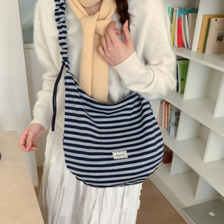 Túi tote nữ hoạ tiết kẻ chất liệu vải Canvas mềm mại túi đeo vãi nữ cỡ lớn kèm dây rút thời trang thanh lịch