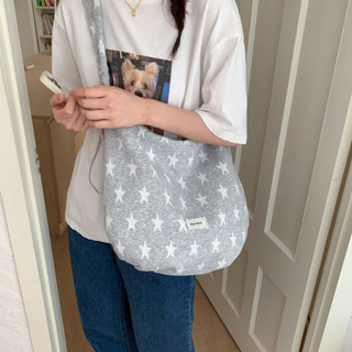 Túi tote nữ hoạ tiết kẻ chất liệu vải Canvas mềm mại túi đeo vãi nữ cỡ lớn kèm dây rút thời trang thanh lịch