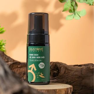 (Lalahome Organic) Dung Dịch Vệ Sinh Nam Giới 100ml, Tạo Bọt, Chiết Xuất Trà Xanh & Khổ Qua Rừng
