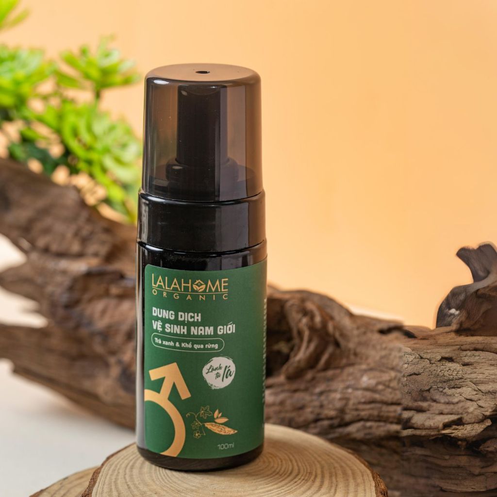 (Hỏa tốc) Dung Dịch Vệ Sinh Nam Giới LALAHOME 100ml, Tạo Bọt, Chiết Xuất Trà Xanh & Khổ Qua Rừng
