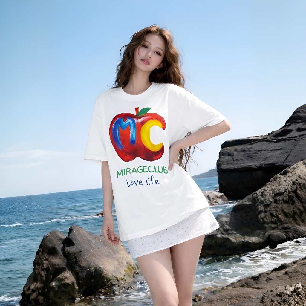 Áo Thun Boxi Quả Táo Đỏ Năng Động, Chất Cotton Mềm Mịn, Có Kèm Hình Thật.