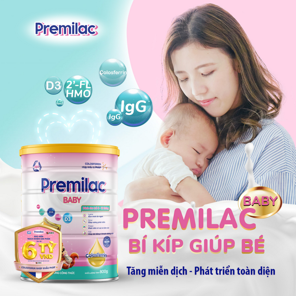 Sữa non Premilac Colosferrin Baby tăng cường đề kháng 800g