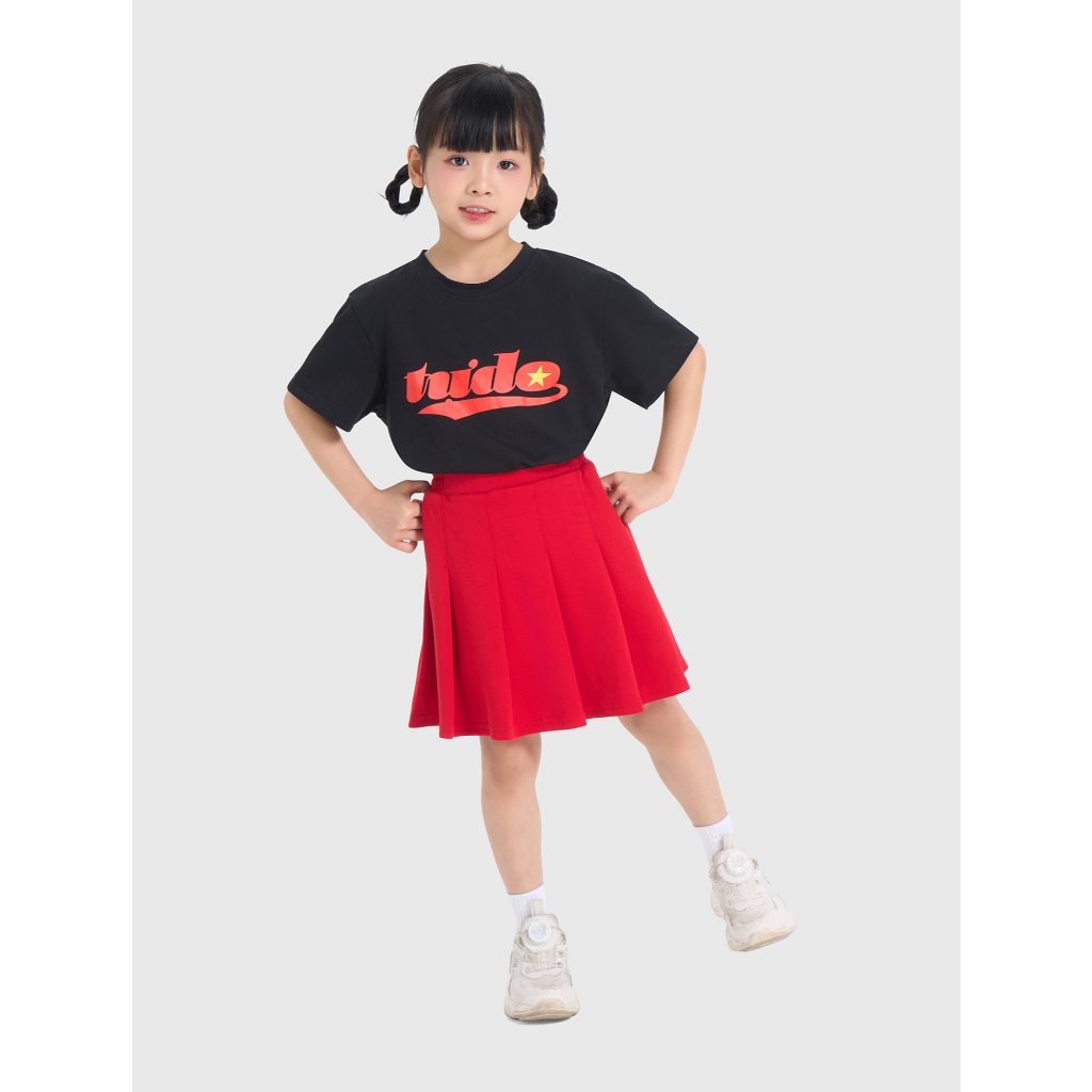 Áo phông unisex trẻ em CANIFA S áo phông Độc Lập - Tự Do - Hạnh Phúc chất cotton pha mềm mại thoáng mát 3TS26S018