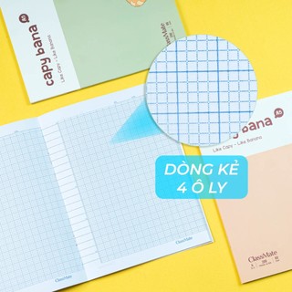 Tập Học Sinh 80gsm 200Trang Classmate Bìa CapyBana, Tập Sinh Viên Chống Nước Ghi Chép, Viết Bài Cho Học Sinh, Sinh Viên