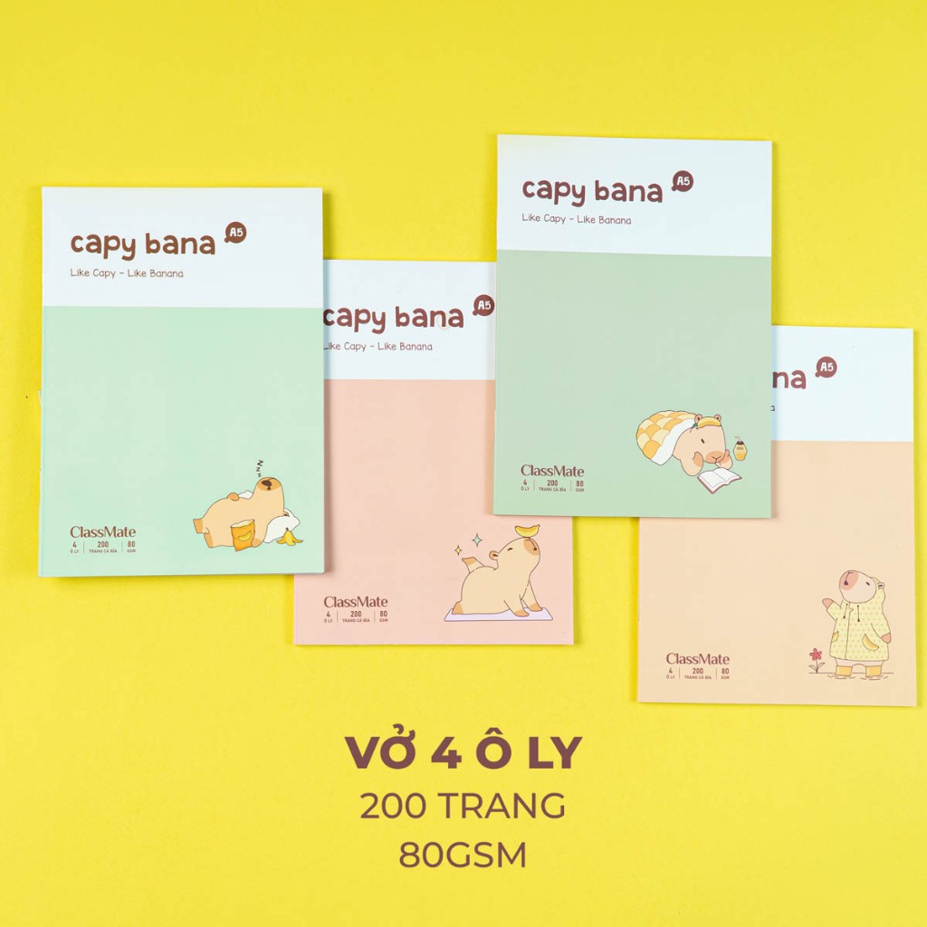 Tập Học Sinh Miền Nam A5 Classmate Vở 4 ÔLy 80gsm 200 Trang Vở 4 ÔLi 2x2mm Vở Học Sinh Cấp 1 Tập Viết Ghi Bài NA5-20-027