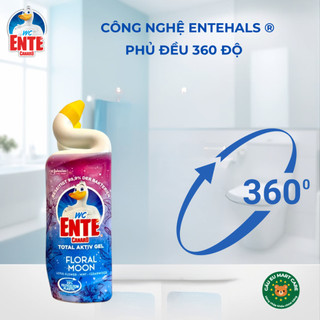 Tẩy Bồn Cầu Ente Canard Total Aktiv đậm đặc  Diệt Khuẩn Khử Mùi Tẩy Cặn Vôi , thơm mát dễ  chịu.