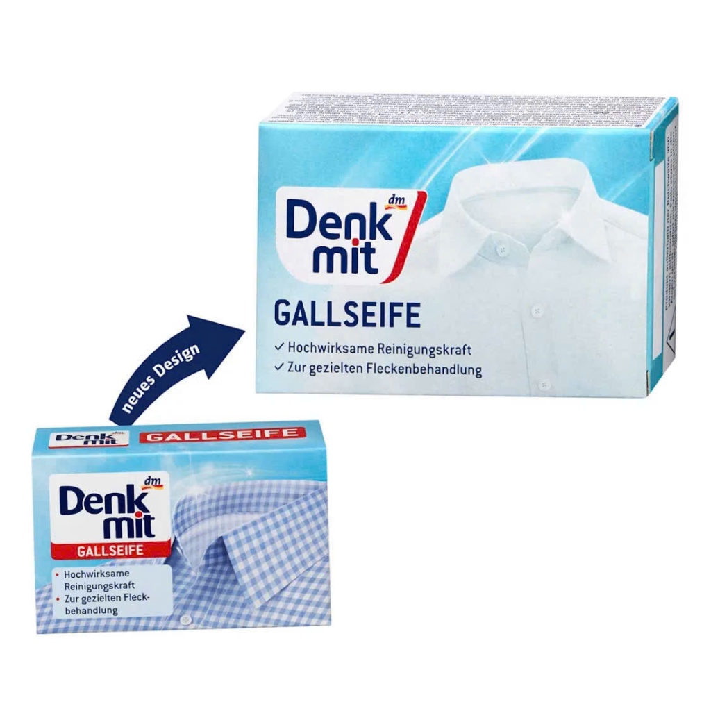 Xà phòng tẩy trắng cổ áo Denkmit 100g của Đức [Hot]