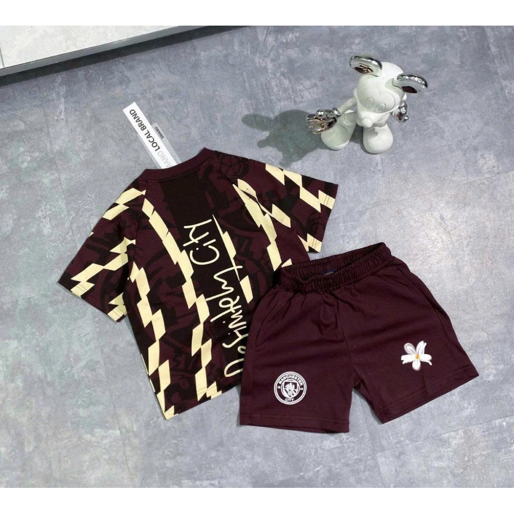 Bộ Cộc Hè Nam Thể Thao In Chữ Siêu Đẹp - Bộ Hè Bé Trai Thể Thao Chất Cotton Hàng Cao Cấp