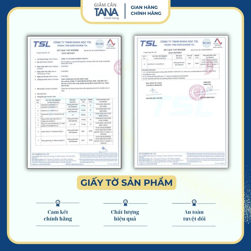 [CHÍNH HÃNG] Giảm Cân TANA 0-8  D.ành cho cơ địa dễ g.iảm <Liệu trình gi.ảm 2-3kg/7 Ngày>