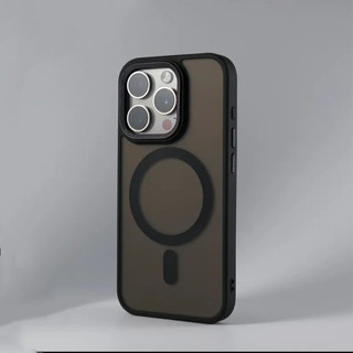 Ốp Lưng iPhone Từ Tính Nhám Mờ Viền Camera Cao Cấp Chất Liệu Cứng Chống Sốc - iP 11/12/13/14/15/16/17/Pro/Max