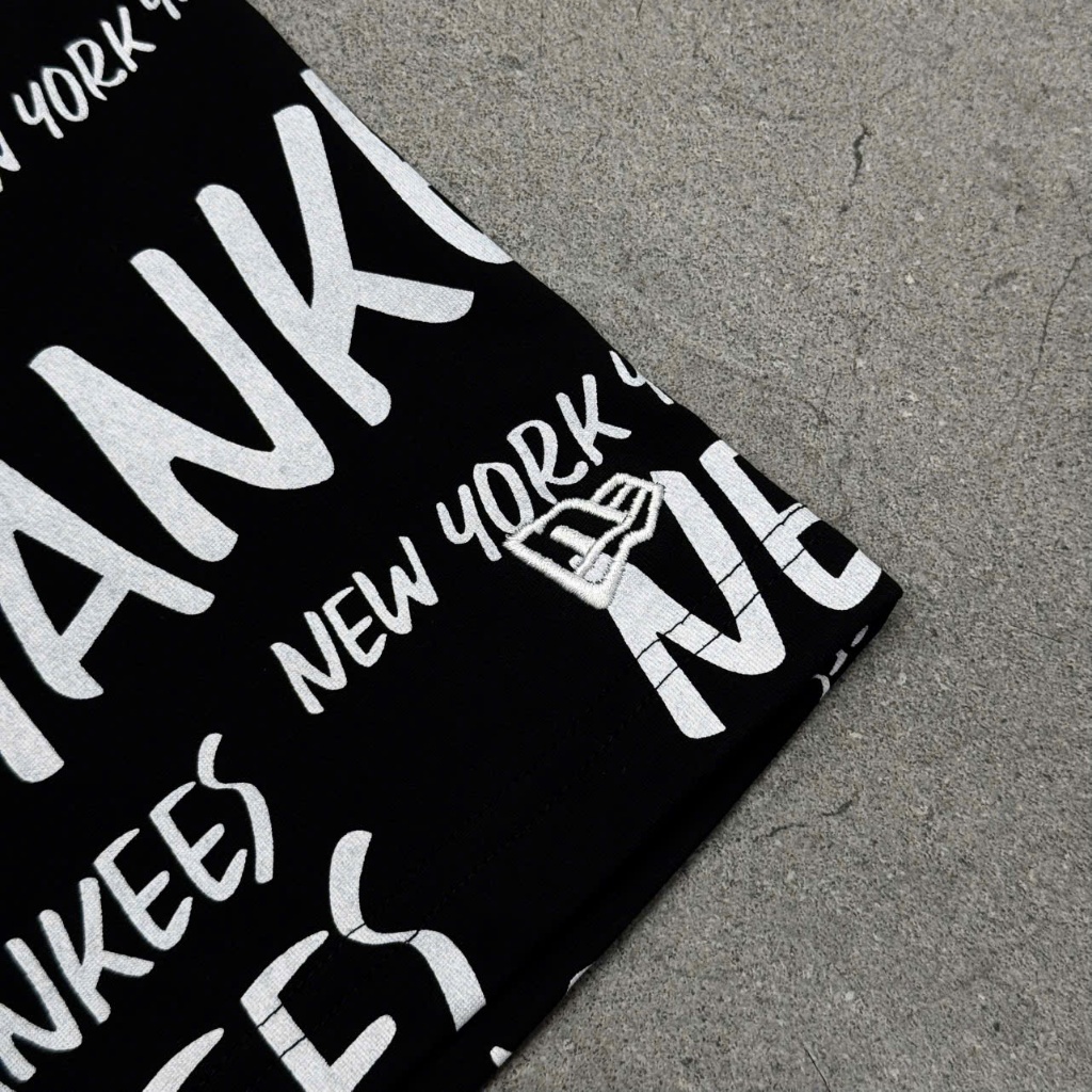 Áo Thun New Era Yankees Đen Multi Logo Chữ Trắng - 16998757