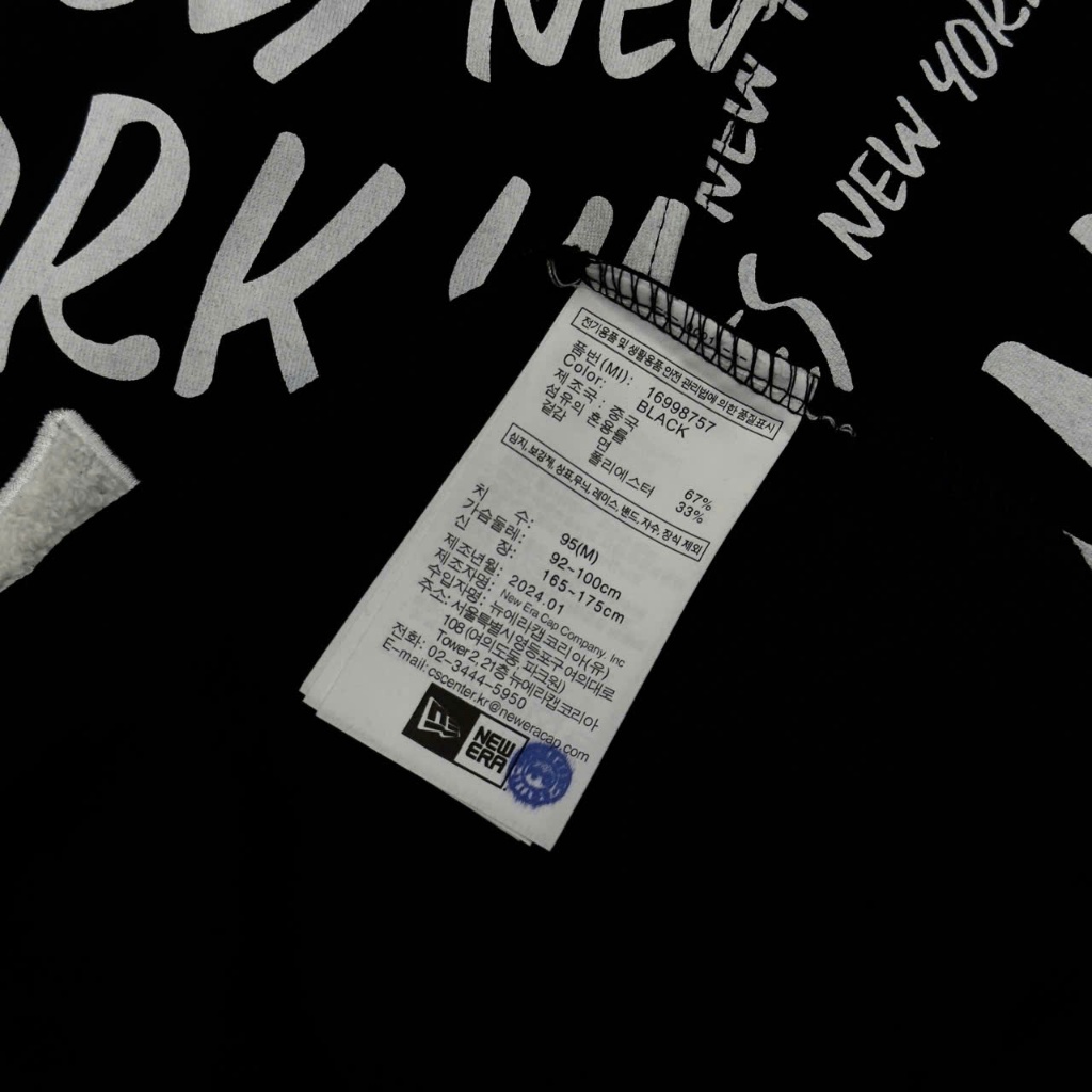 Áo Thun New Era Yankees Đen Multi Logo Chữ Trắng - 16998757