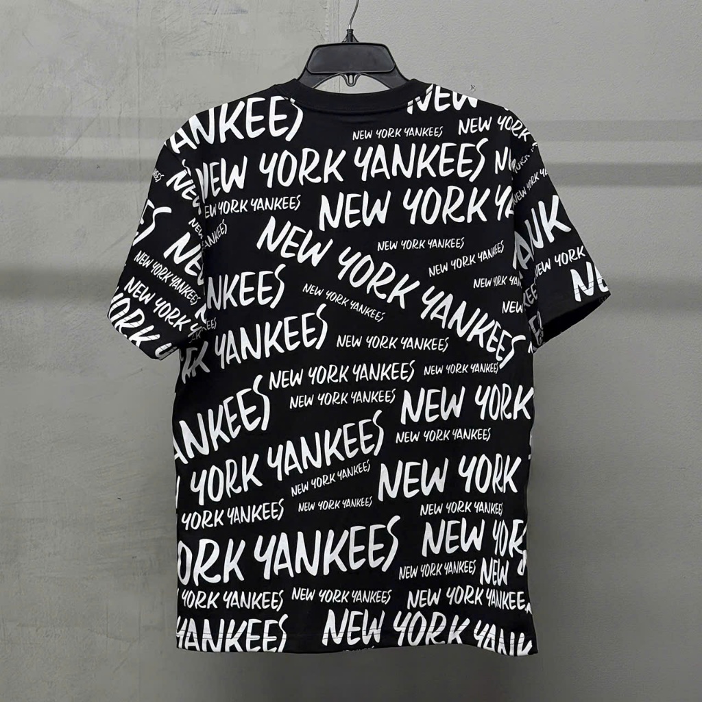 Áo Thun New Era Yankees Đen Multi Logo Chữ Trắng - 16998757