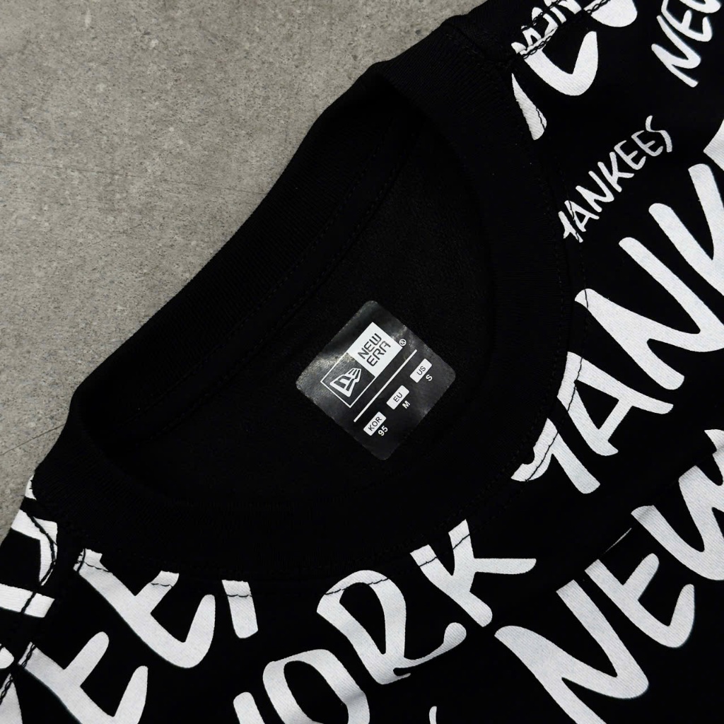 Áo Thun New Era Yankees Đen Multi Logo Chữ Trắng - 16998757