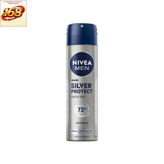 Xịt ngăn mùi NIVEA nam phân tử bạc 150ml