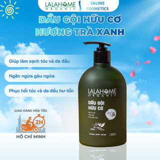 Dầu Gội Hữu Cơ Hương Trà Xanh LALAHOME ORGANIC 500ml, Ngăn Ngừa Gàu, Rụng, Tóc Chắc Khỏe
