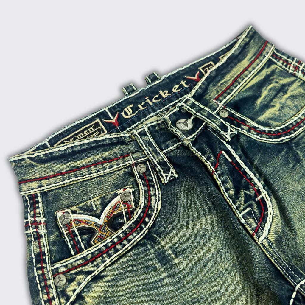 Quần Jeans Xanh Wash Rock Dài Nam - Vải Jenas Denim Cao Cấp Co Giãn Nhẹ Form Slim Suông D05
