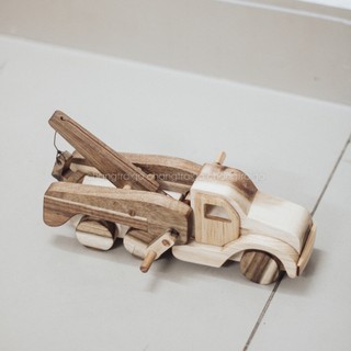 Xe Cẩu Gỗ Tay Quay Gỗ Tự Nhiên, Tay Quay Lên Xuống, Đồ Chơi Gỗ Giáo Dục - Chàng Trai Gỗ
