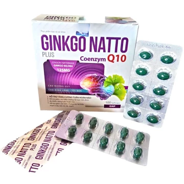 Ginkgo Natto Plus hỗ Cải thiện trí nhớ và chứng mất ngủ hoạt huyết dưỡng não, đau đầu chóng mặt, ngủ không ngon giấc 100
