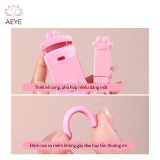 Combo 2 Món Uốn Mi - Dụng Cụ Bấm Mi (Kẹp Mi Góc Rộng + Góc Nhỏ) Tiện Lợi - AEYE-E003(B1-27)