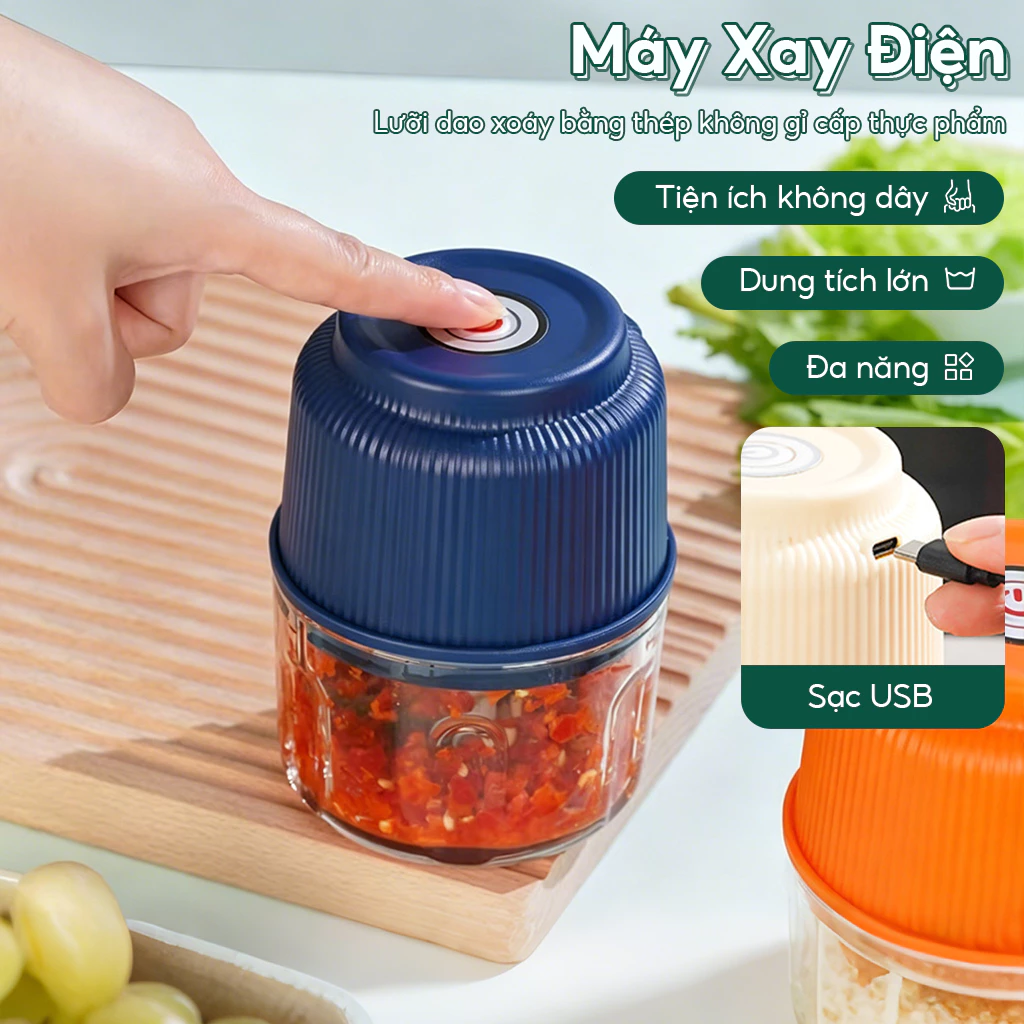 Máy xay mini đa năng không dây cầm tay