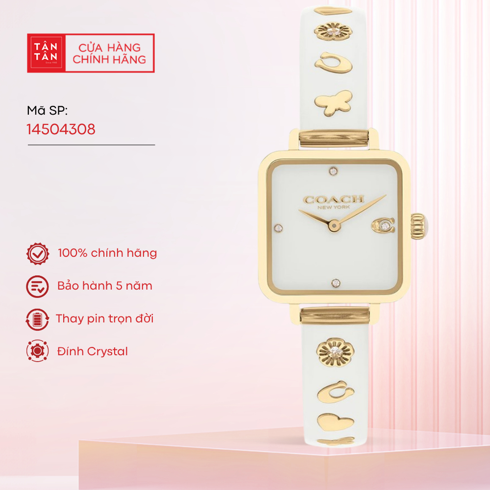 Đồng Hồ Nữ Coach Cass 14504308 Quartz 22mm - Đồng Hồ Tân Tân
