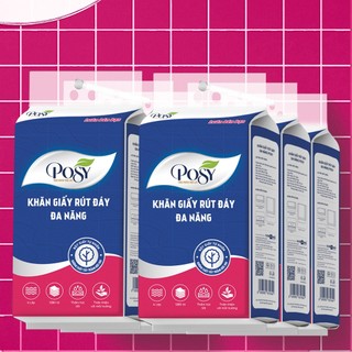 [OUTLET S4] COMBO THÙNG 5 BỊCH GIẤY RÚT ĐÁY ĐA NĂNG POSY 1280 TỜ 4 LỚP